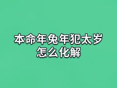 本命年兔年犯太岁怎么化解:戴红手绳/拜太岁/戴转运饰品