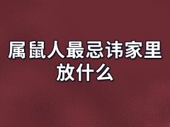 属鼠人最忌讳家里放什么