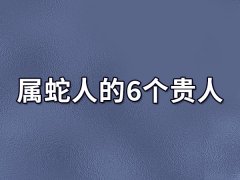 属蛇人的6个贵人:属猴人