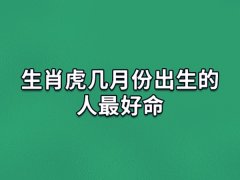 生肖虎几月份出生的人最