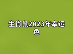 生肖鼠2023年幸运色:蓝色