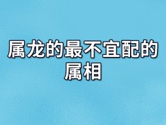 属龙的最不宜配的属相:生