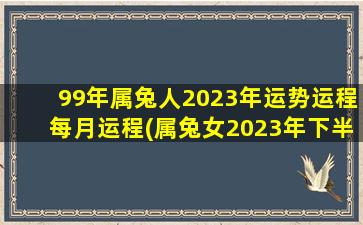 <b>99年属兔人2023年运势运程每月运程(属兔女2023年下半年运势)</b>