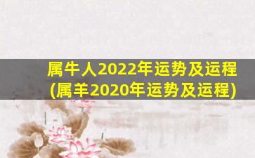 属牛人2022年运势及运程