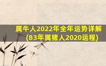 属牛人2022年全年运势详解