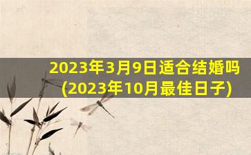 2023年3月9日适合结婚吗(2023年10月最佳日子)