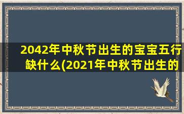 2042年中秋节出生的宝宝五行缺什么(2021年中秋节出生的孩子好不好)