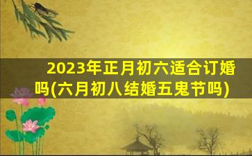 2023年正月初六适合订婚吗(六月初八结婚五鬼节吗)