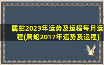 属蛇2023年运势及运程每