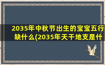 2035年中秋节出生的宝宝五行缺什么(2035年天干地支是什么)