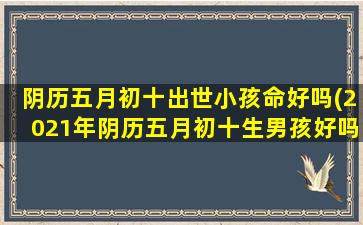 阴历五月初十出世小孩命好吗(2021年阴历五月初十生男孩好吗)