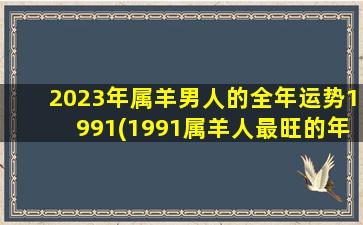 2023年属羊男人的全年运