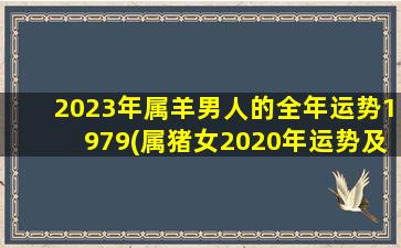 2023年属羊男人的全年运势