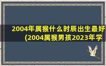 2004年属猴什么时辰出生最