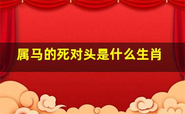 属马的死对头是什么生肖