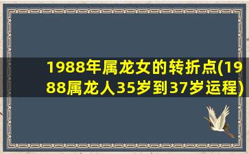 1988年属龙女的转折点(19