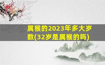 属猴的2023年多大岁数(