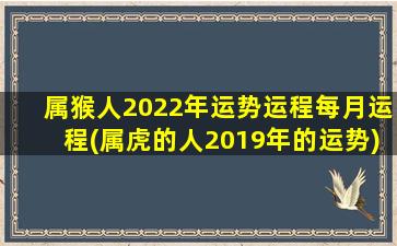 属猴人2022年运势运程每