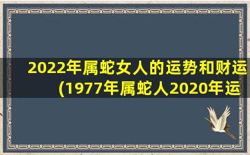 2022年属蛇女人的运势和财