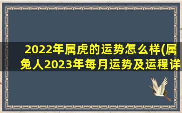 2022年属虎的运势怎么样(属兔人2023年每月运势及运程详解)