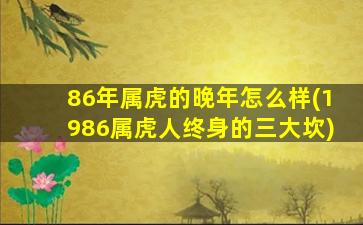 86年属虎的晚年怎么样