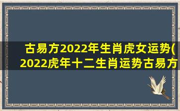 古易方2022年生肖虎女运