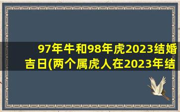 97年牛和98年虎2023结婚吉日(两个属虎人在2023年结婚)