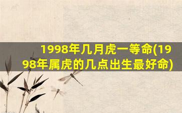 1998年几月虎一等命(1998年属虎的几点出生最好命)