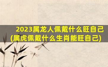 2023属龙人佩戴什么旺自己(属虎佩戴什么生肖能旺自己)