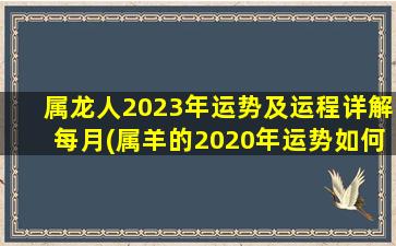 属龙人2023年运势及运程详