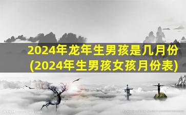 <strong>2024年龙年生男孩是几月</strong>