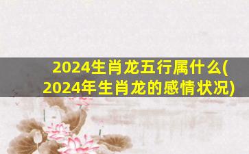 2024生肖龙五行属什么(20