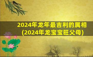 2024年龙年最吉利的属相