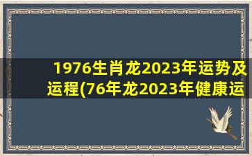 1976生肖龙2023年运势及运