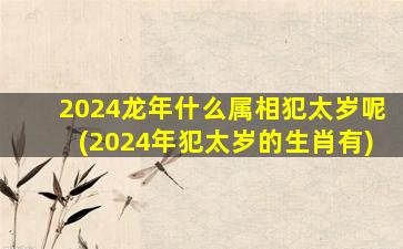 <strong>2024龙年什么属相犯太岁</strong>