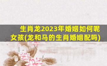 生肖龙2023年婚姻如何呢