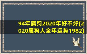 94年属狗2020年好不好(2