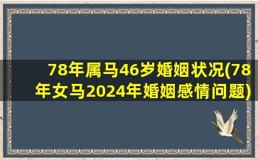 78年属马46岁婚姻状况(78年