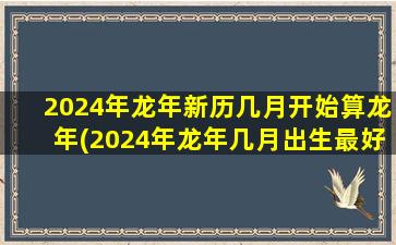 2024年龙年新历几月开始算