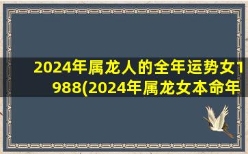 2024年属龙人的全年运势女