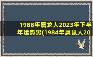 1988年属龙人2023年下半年运