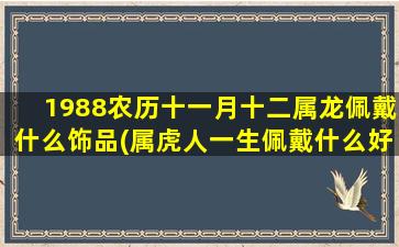 1988农历十一月十二属龙佩