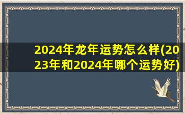 2024年龙年运势怎么样(