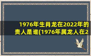 1976年生肖龙在2022年的贵