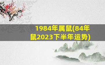 <strong>1984年属鼠(84年鼠2023下半</strong>