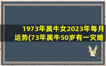 <strong>1973年属牛女2023年每月运势</strong>