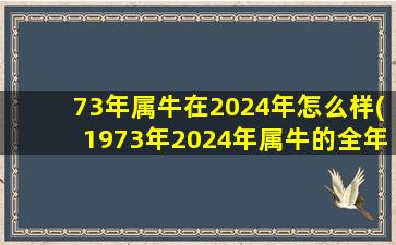 73年属牛在2024年怎么样(1973年2024年属牛的全年运势)