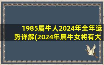 1985属牛人2024年全年运势