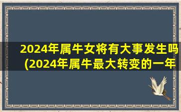 2024年属牛女将有大事发