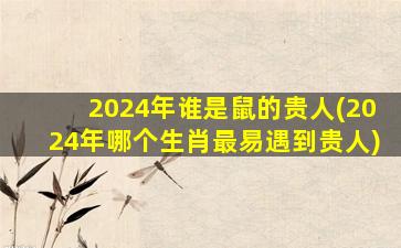 2024年谁是鼠的贵人(202